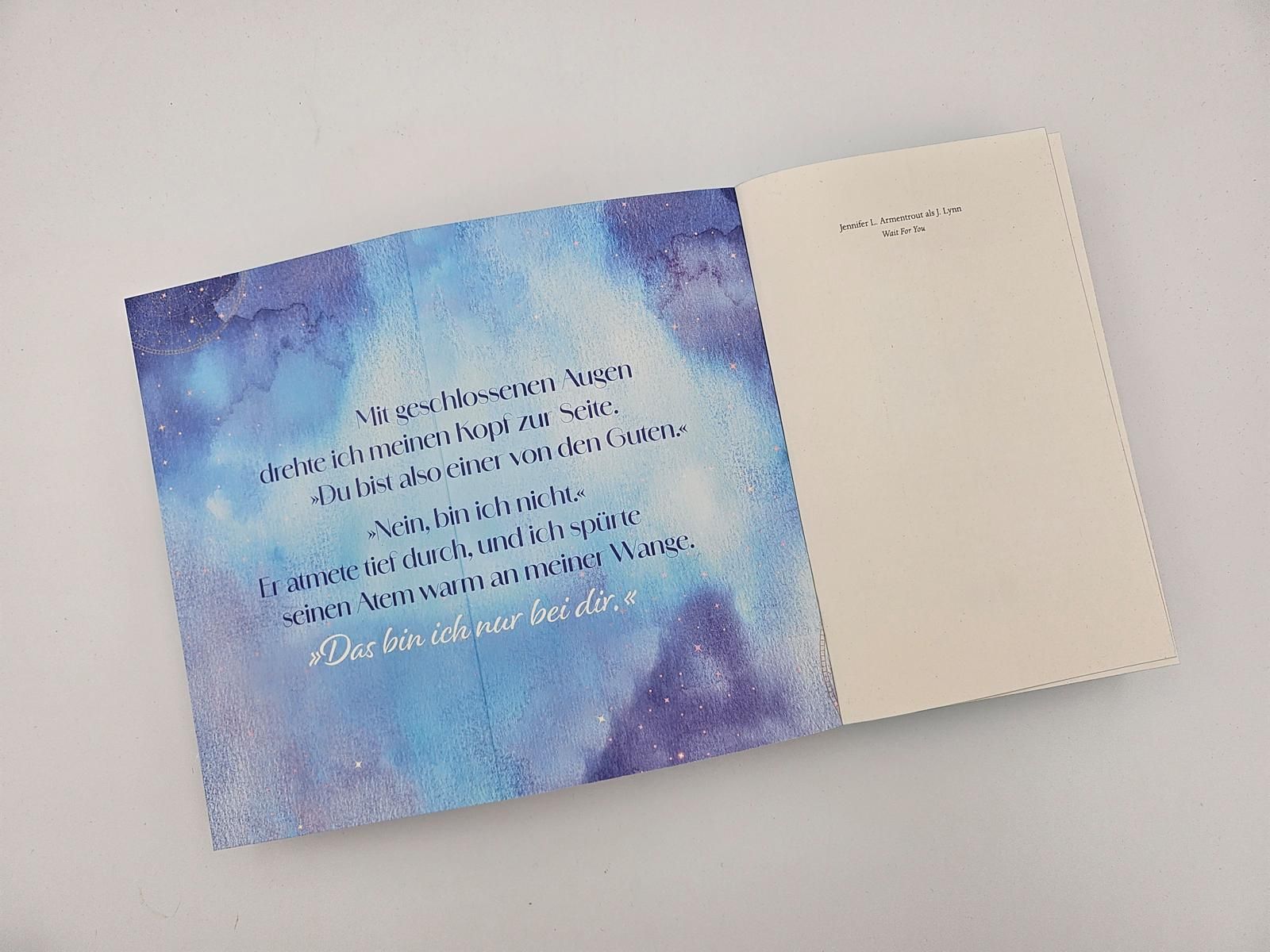Außenansicht des Buches „Wait for You “