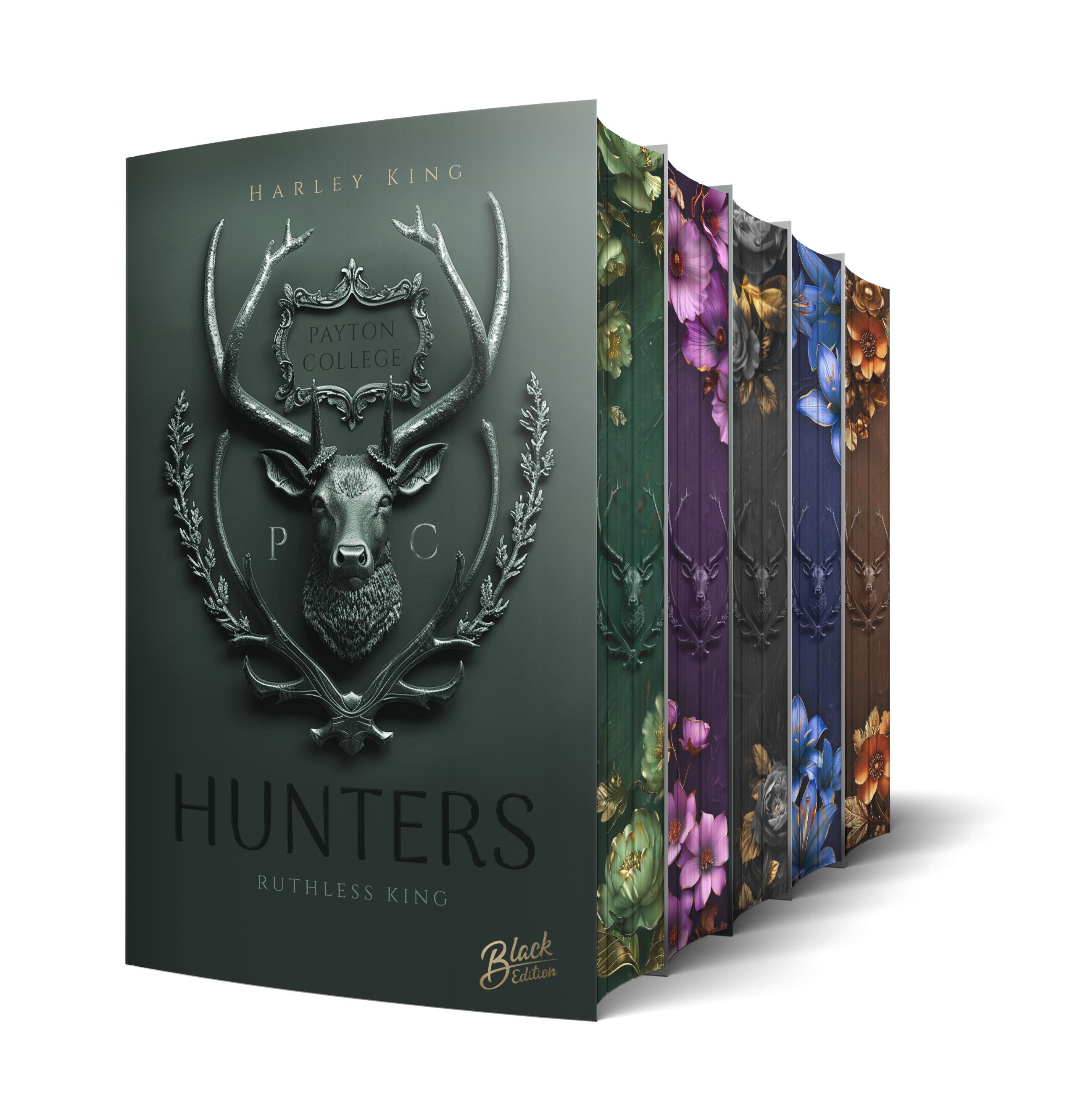 Abbildung 3 von Hunters: Sinner King | Aufwendig gestaltete Ausgabe mit Farbschnitt – das integrierte Page Overlay ist limitiert nur in der ersten Auflage enthalten