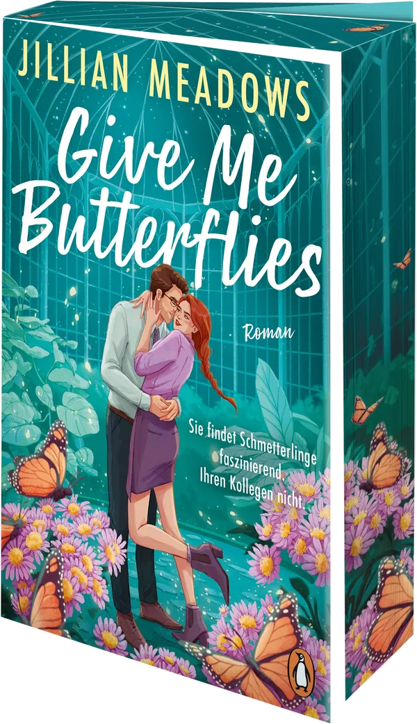 Cover von Give Me Butterflies. Sie erforscht Schmetterlinge, er die Sterne. Für ihre Anziehung gibt es keine wissenschaftliche Erklärung