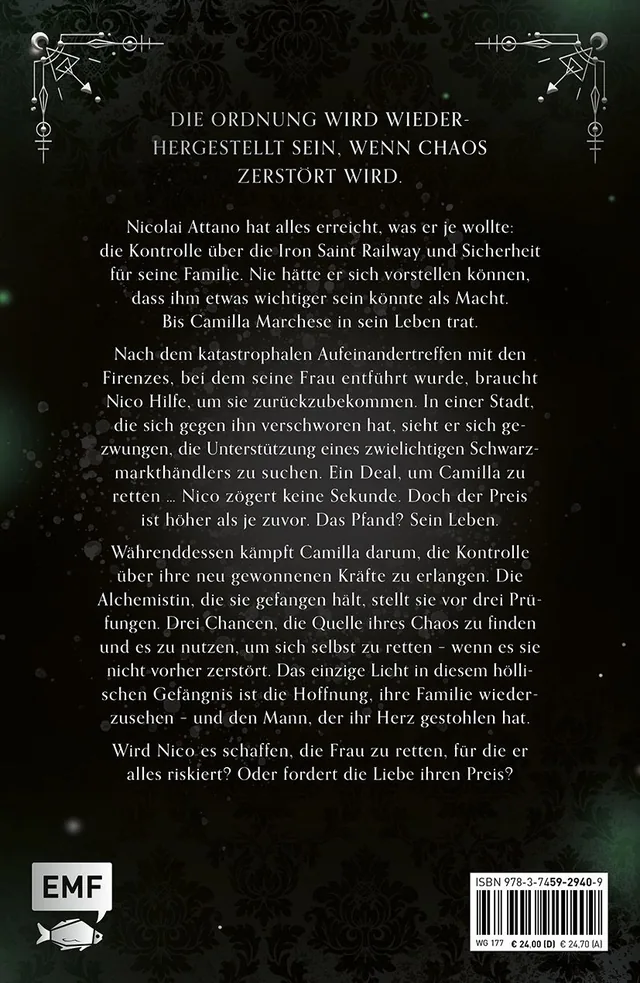 Rückseitenabbildung 1 von City of Mirth and Malice (Order and Chaos Band 2) – Packende Rivals to Lovers Romantasy