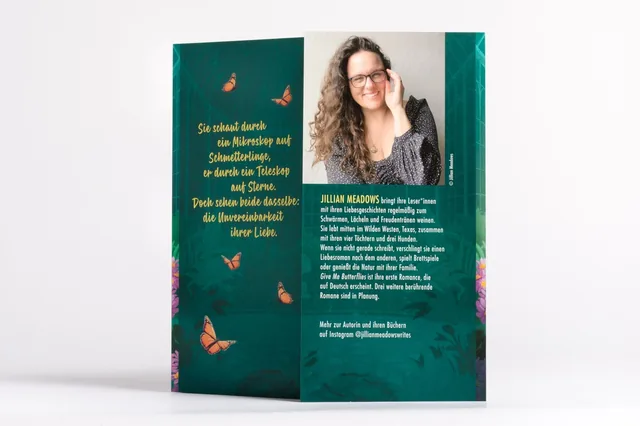 Abbildung 6 von Give Me Butterflies. Sie erforscht Schmetterlinge, er die Sterne. Für ihre Anziehung gibt es keine wissenschaftliche Erklärung
