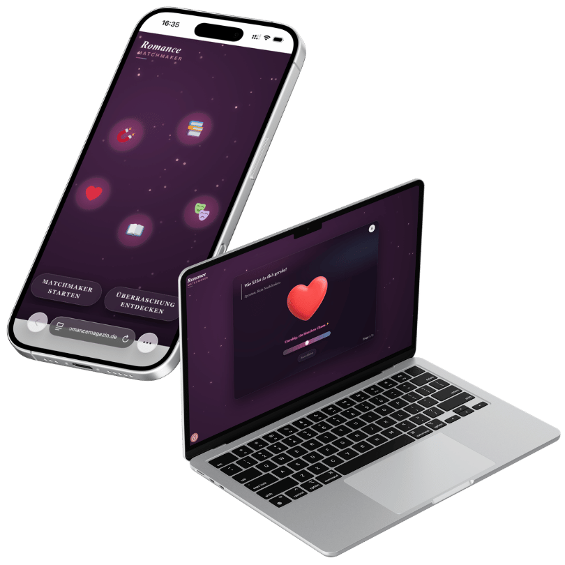 Matchmaker auf dem Smartphone und Laptop